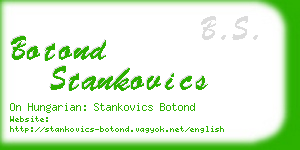 botond stankovics business card